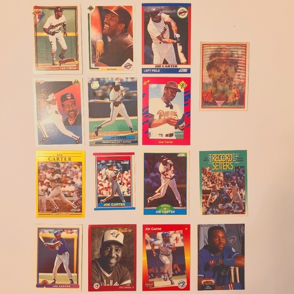 Joe Carter Lot of 15 baseball cards - Picture 1 of 7